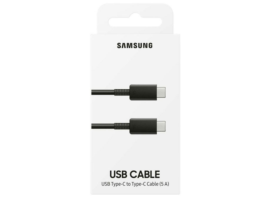 کابل شارژ دو سر تایپ سی سامسونگ مس اورجینال مدل SAMSUNG EP-DN975 45W مشکی طول 1 متر